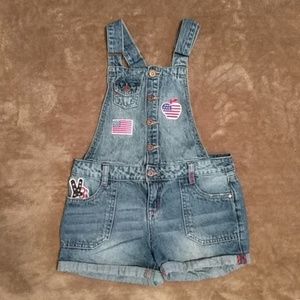 2 for $10 sale    Girl's overall shorts